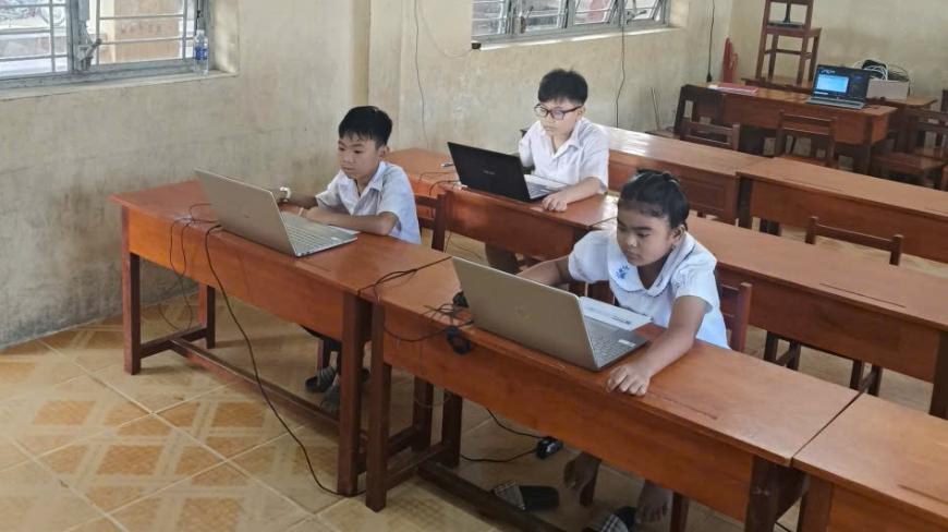 Trường Tiểu học Hòa Tân B đạt kết quả đáng khích lệ tại cuộc thi Violympic